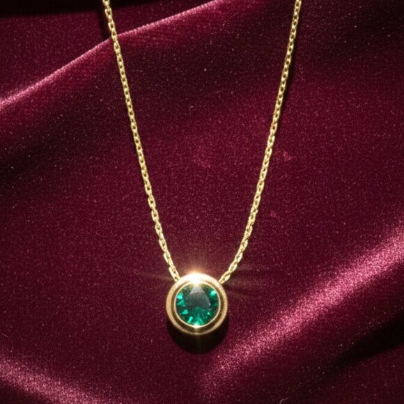 Alex and Ani Necklace - Energy Love Esmerald Gold – New with Tag - Picture 1 of 7